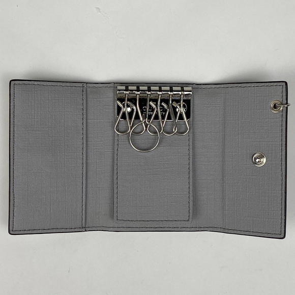 Gucci GG Pattern 6 Row Key Case Leather White - Picture 5 of 5